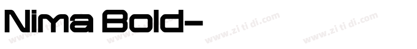 Nima Bold字体转换